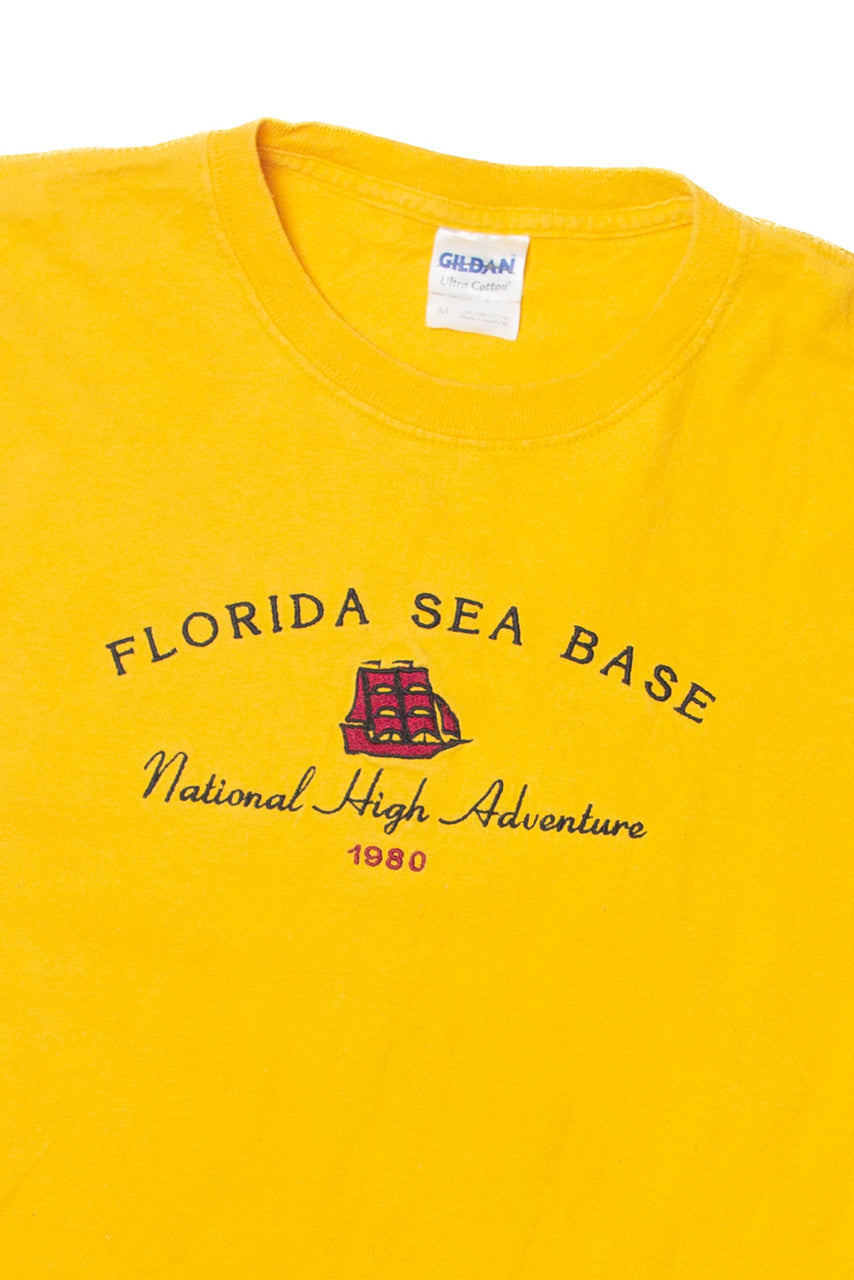 Vintage "Florida Sea Base National High Adventure" Gildan T-Shirt (1990s)