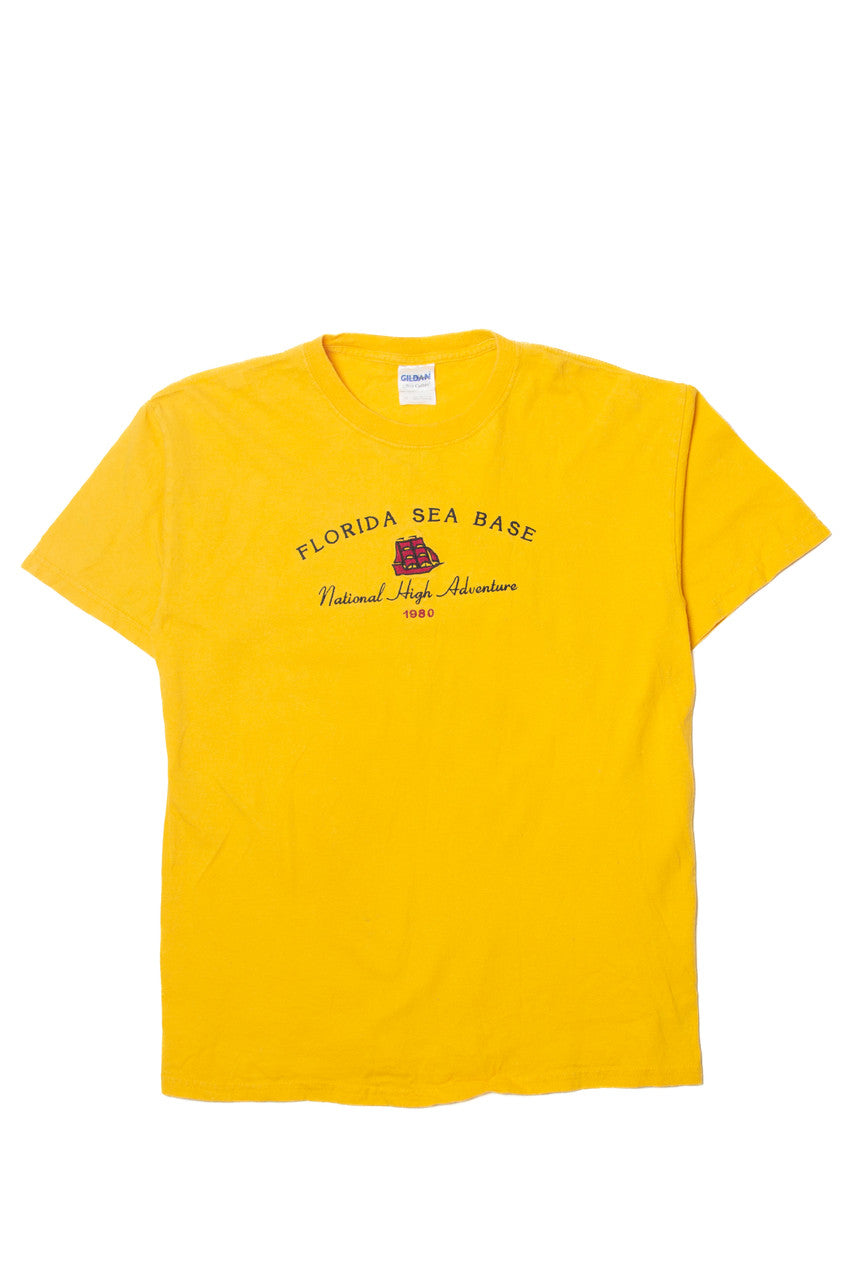 Vintage "Florida Sea Base National High Adventure" Gildan T-Shirt (1990s)
