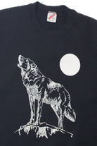 Vintage Wolf Howling At the Moon Jerzees Sweatshirt (1990s)