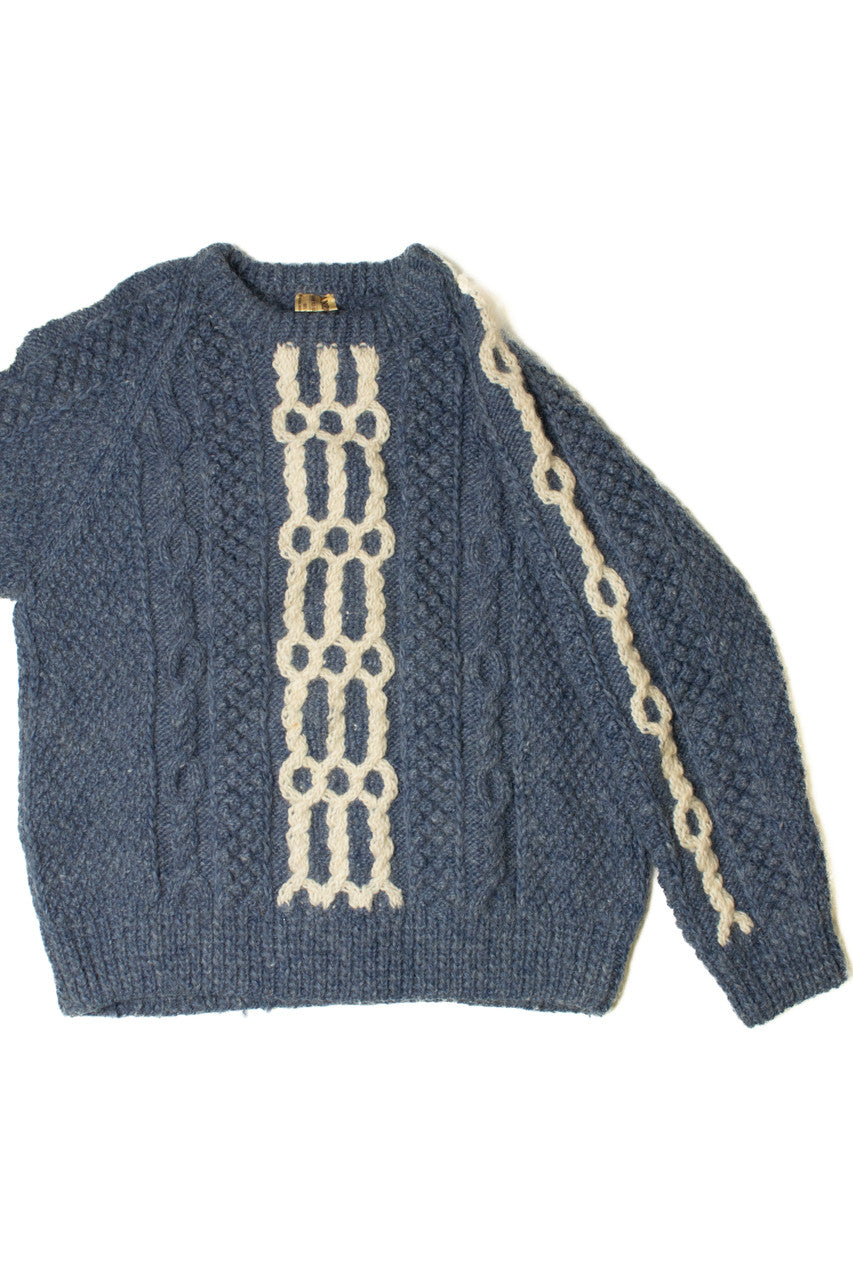 Vintage Chainlink Handmade Anncraft Fisherman Sweater