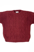 Vintage Burgundy Fisherman Sweater 1131