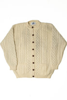 Vintage John Molloy Wooden Button Down Fisherman Cardigan Sweater