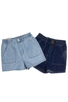 Light Wash Utility Shorts