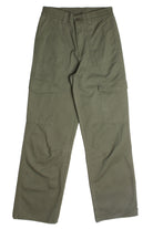 Olive Cargo Twill Pants