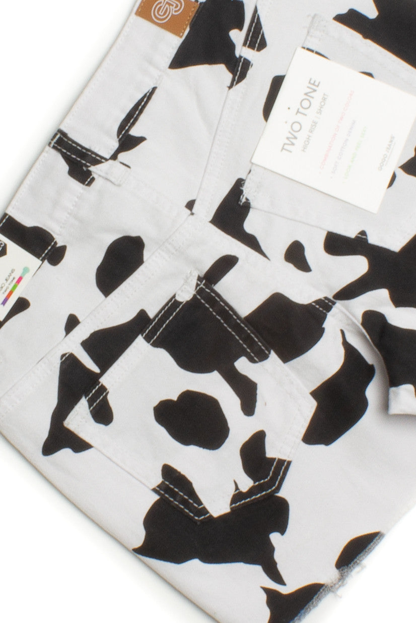 Cow Print Denim Shorts – Ragstock