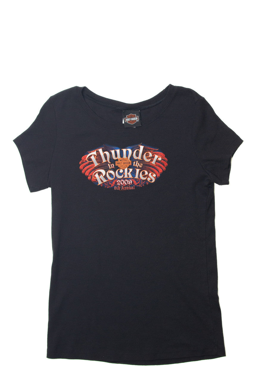  "Thunder In The Rockies" Harley Davidson T-Shirt (2000s)