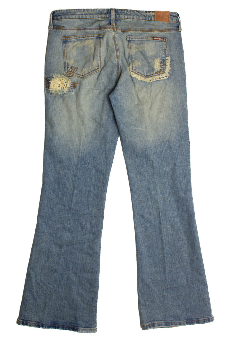 Y2k Distressed Patchwork Hint Denim Jeans 979