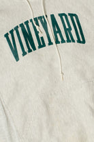 Vintage "Vineyard" Cinch Tie Mock Neck Kangaroo Pocket Sweatshirt