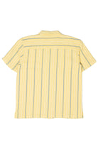 Yellow Striped Woven Button-Up Shirt
