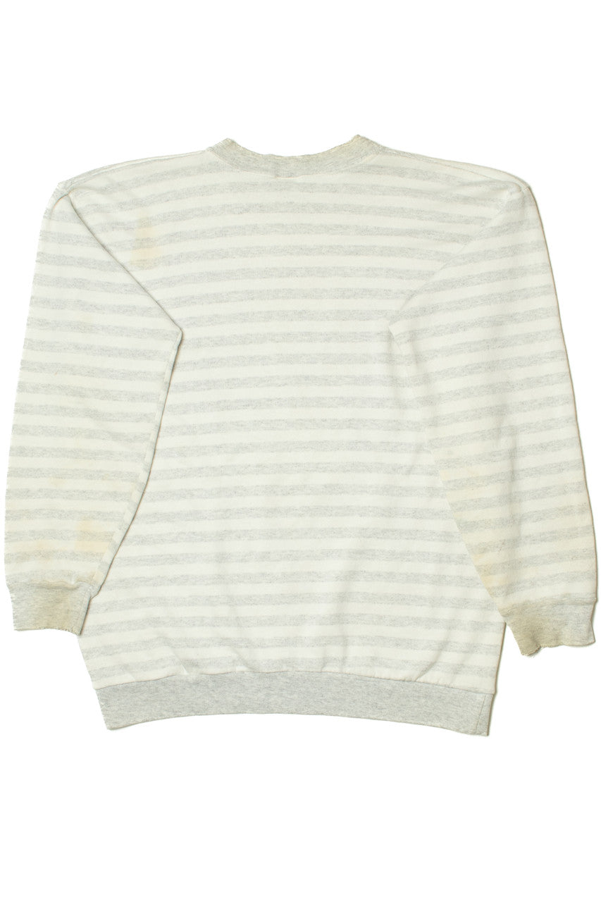 Vintage "Black Butte Ranch" Striped Sweatshirt