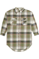 Oversized Double Pocket Flannel Shirt