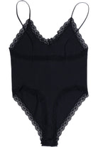 Lace Trim Bow Cami Bodysuit