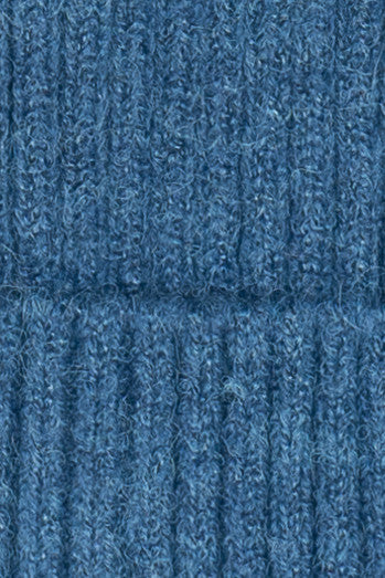 Ribbed Knit Pom Beanie