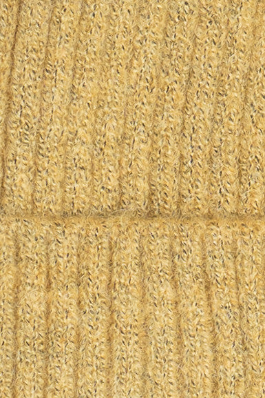 Ribbed Knit Pom Beanie