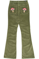Pocket Applique Corduroy Flares