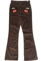 Pocket Applique Corduroy Flares
