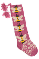Nature Motif Knit Stocking