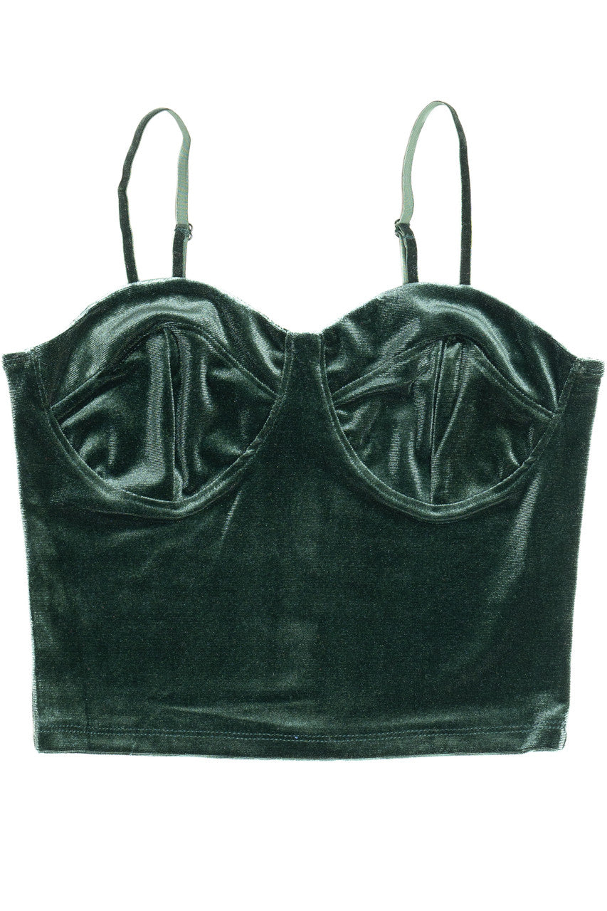 Velvet Bustier Cami