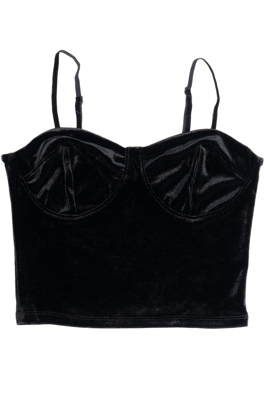 Velvet Bustier Cami