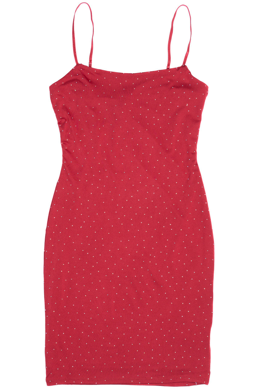 Bedazzled Red Dress