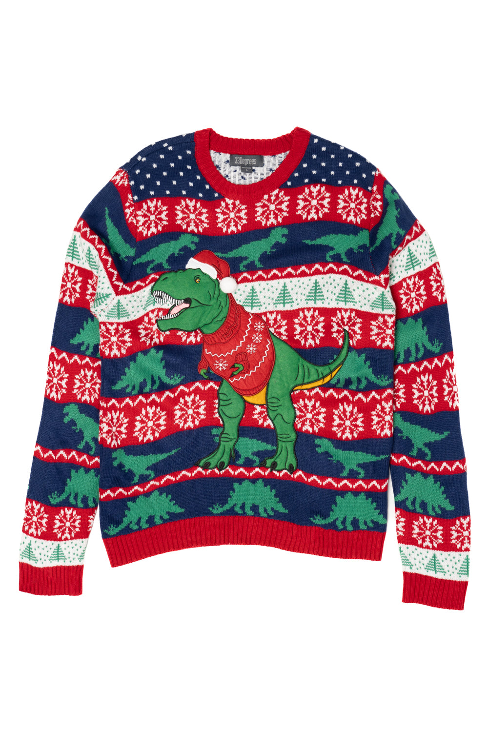 Christmas Sweater On A T-Rex Sweater