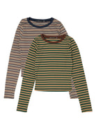 Striped Ringer Long Sleeve Tee