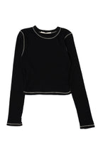 Contrast Stitch Long Sleeve Tee