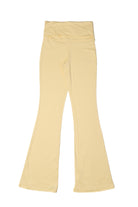 Foldover Flare Pants - Yellow