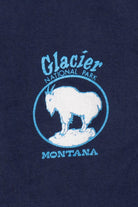Vintage Embossed Goat Glacier National Park "Go Climb A Glacier" Single Stitch T-Shirt (1990s)