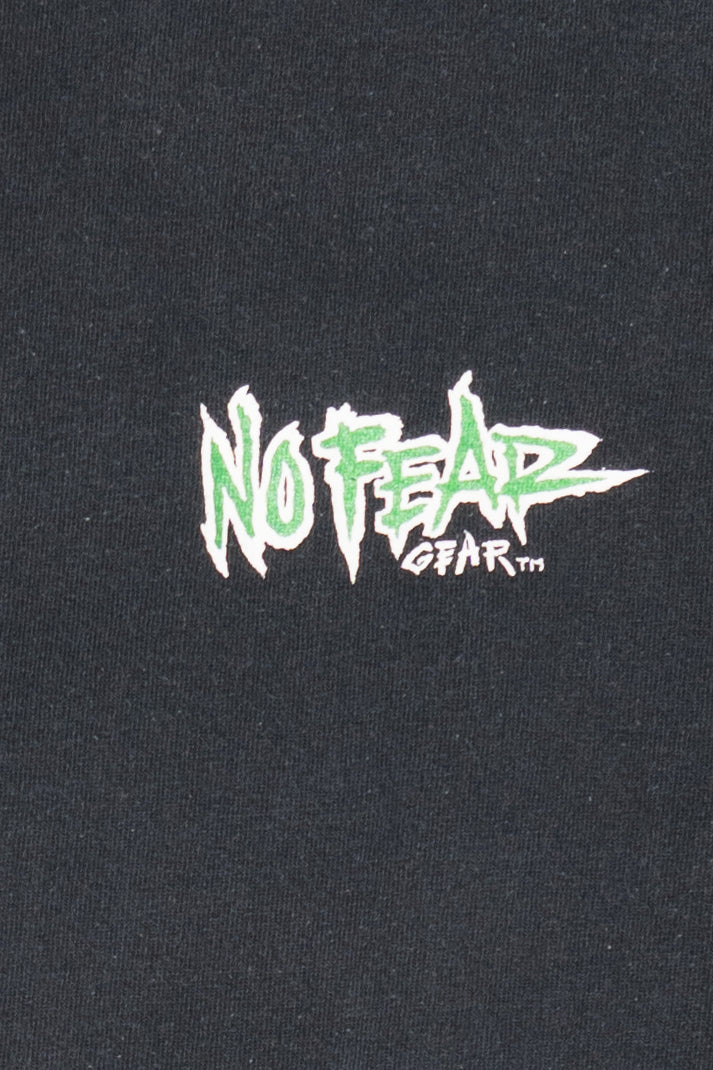 Vintage No Fear Gear "Living, It's The Only Thing Worth Dying For" Single Stitch T-Shirt (1990s)