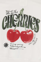 Cherries Cropped Zip-Up Sweatshirt