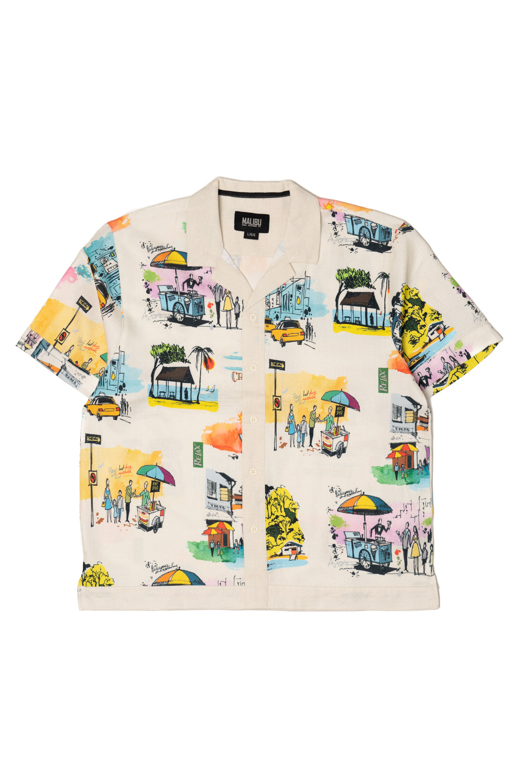 French Riviera Woven Button Up Shirt