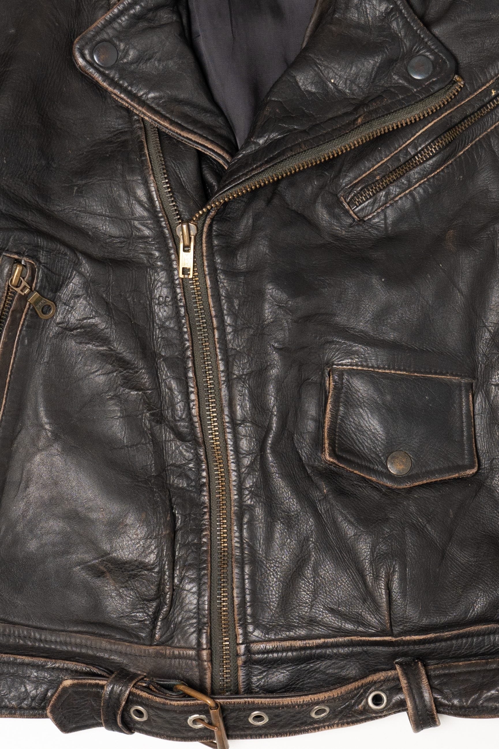Vintage Chevirex Corps Leather Motorcycle Jacket (1990s) – Ragstock