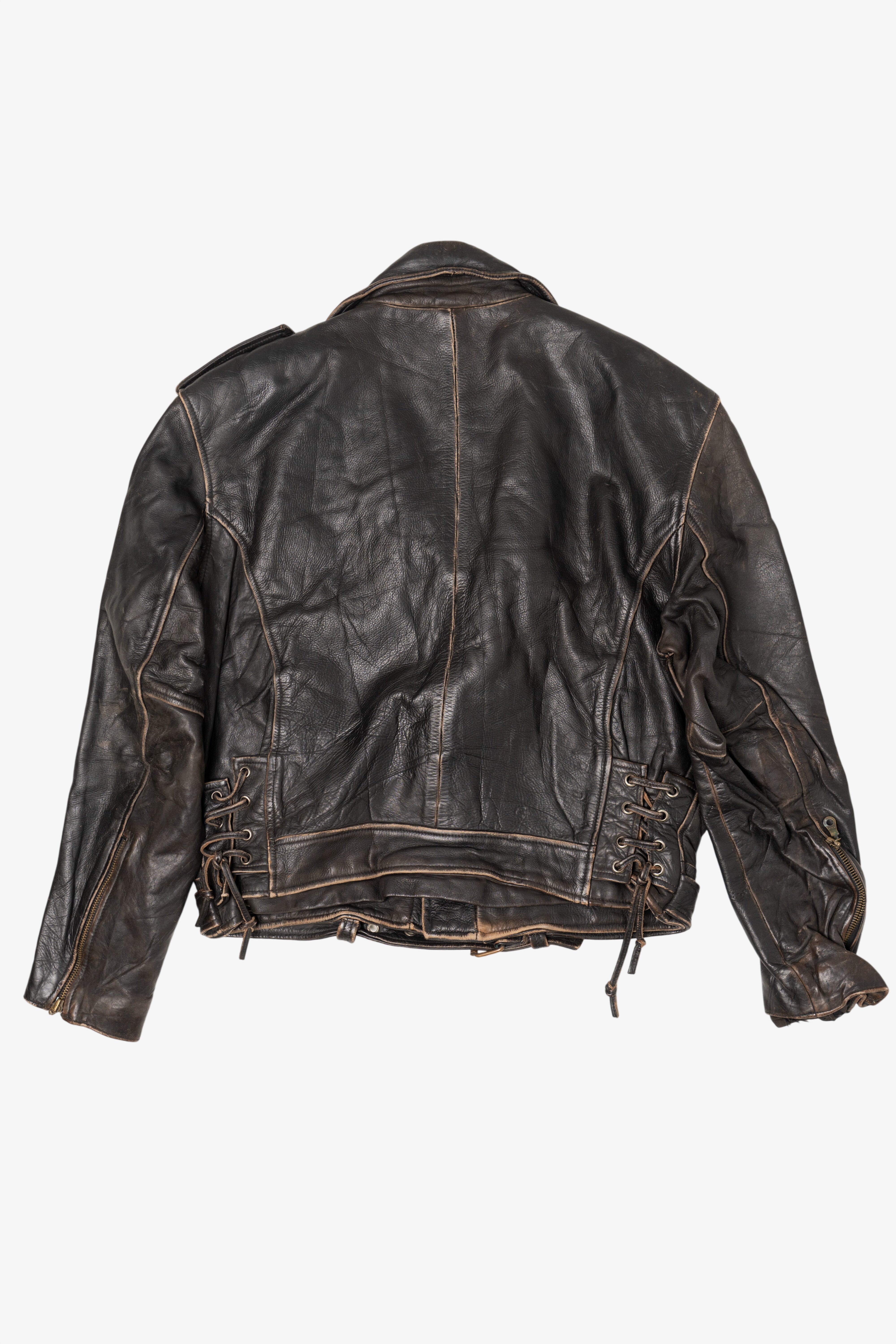 Vintage Chevirex Corps Leather Motorcycle Jacket (1990s) – Ragstock