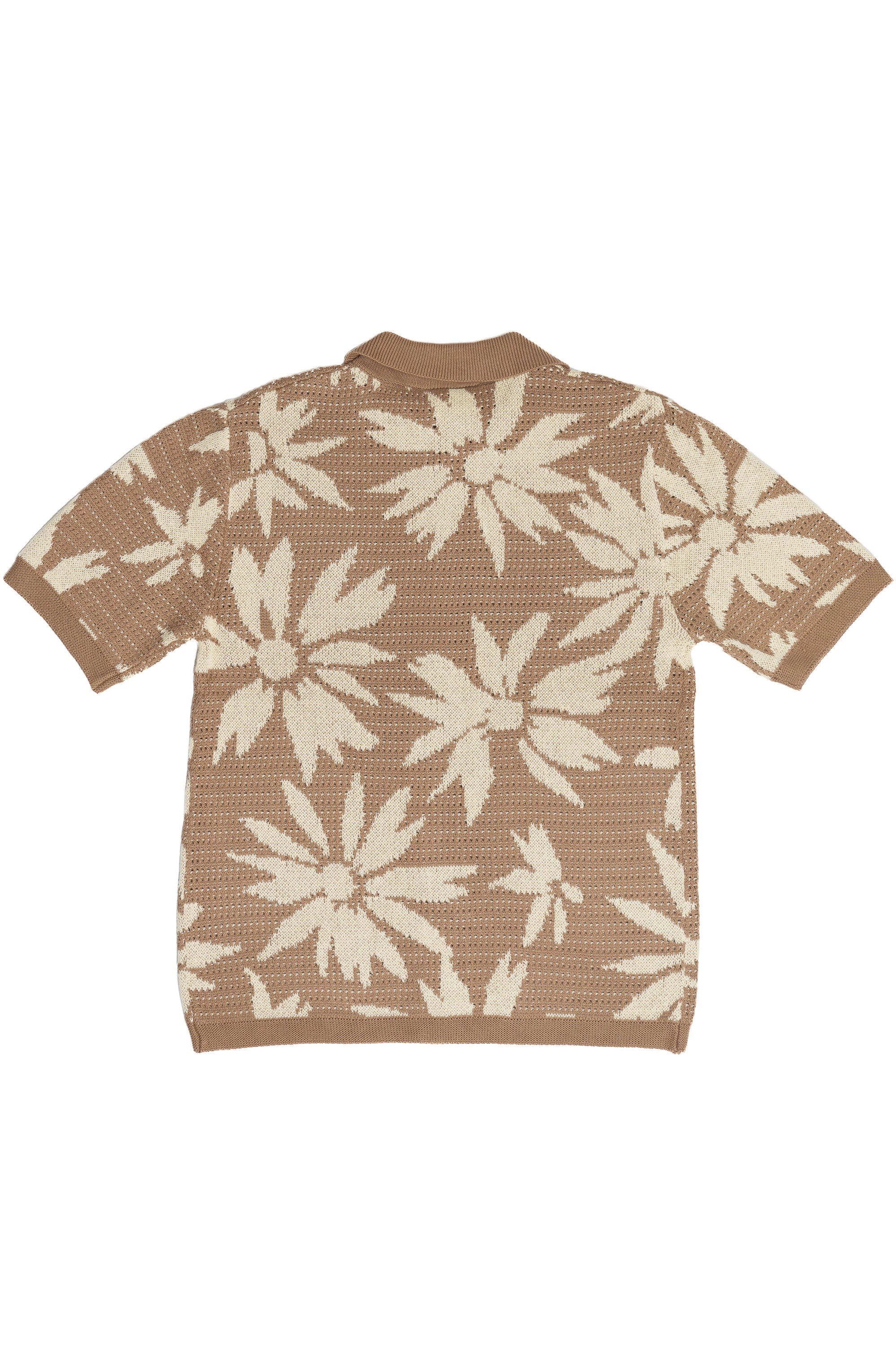Sunflower Knit Button Up Back