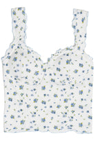 Front Of Ruffle Trim Bustier Tank