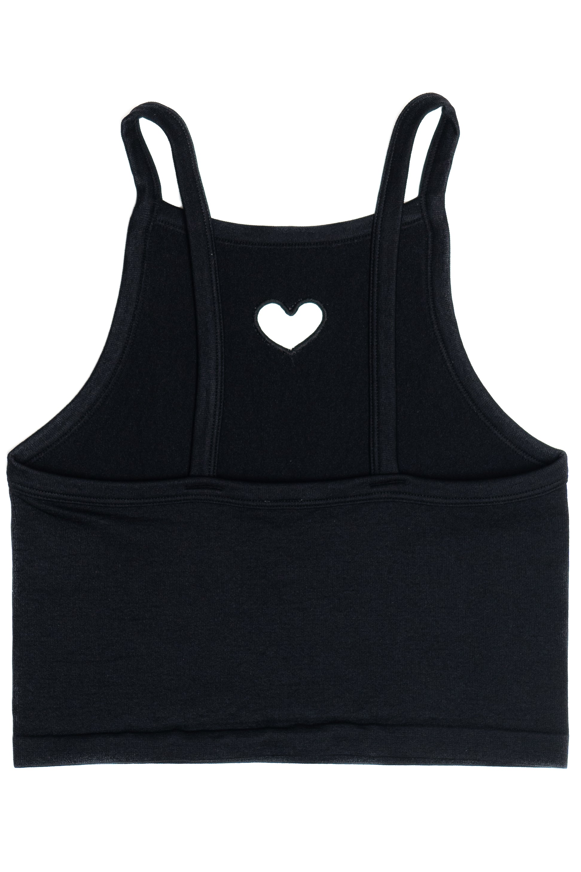 Back Of Black Heart Cutout Seamless Tank Top