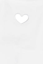 Detail Of White Heart Cutout Seamless Tank Top