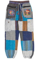 Front Of Picture Pocket Patchwork Pants