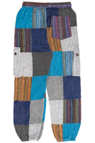 Back Of Picture Pocket Patchwork Pants