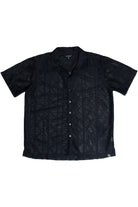Black Diamond Open Weave Button Up Shirt