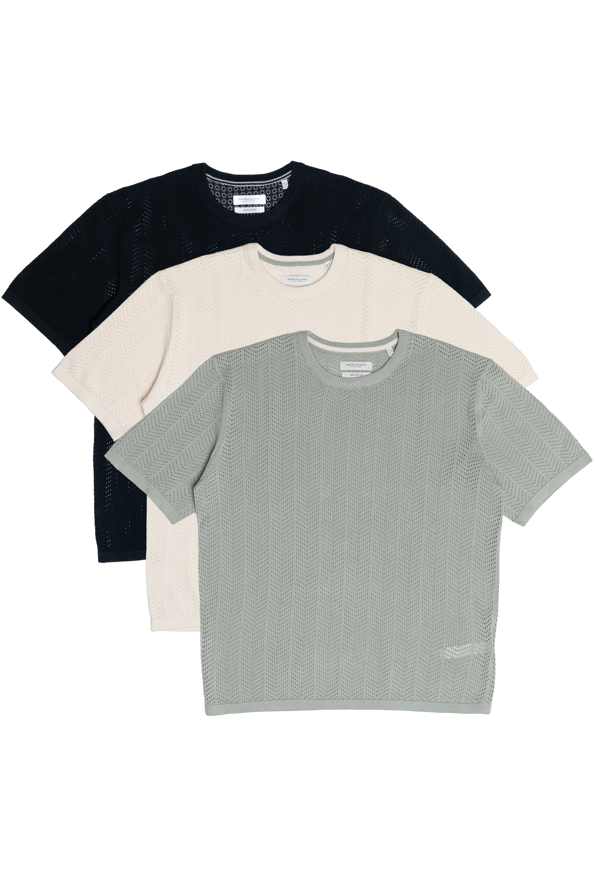 Chevron Open Weave Tee