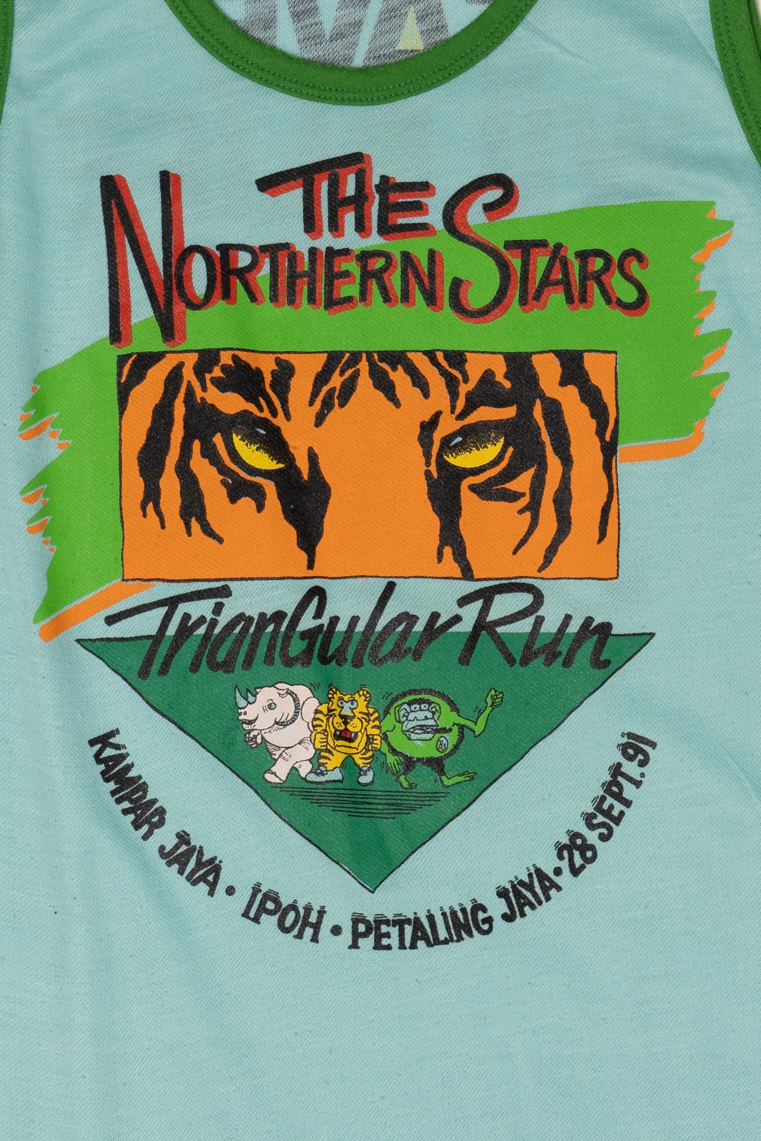 Vintage The Northern Stars Triangular Run "Save Wildlife" Sleeveless T-Shirt (1990s)