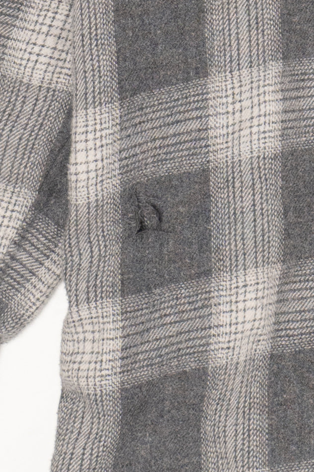 Gray Union Bay Hooded Flannel Shirt (2010s)