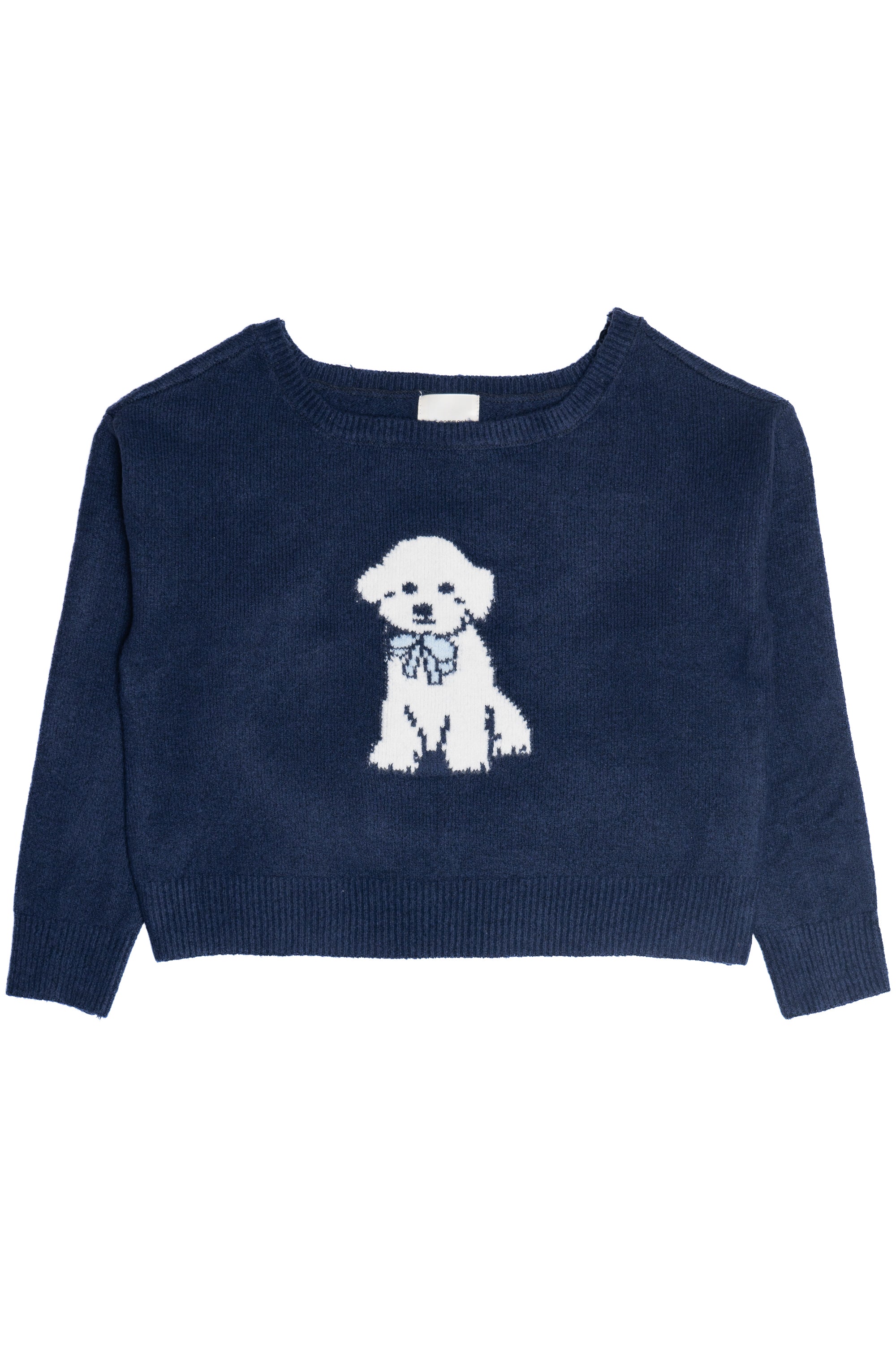 Off The Shoulder Puppy Sweater