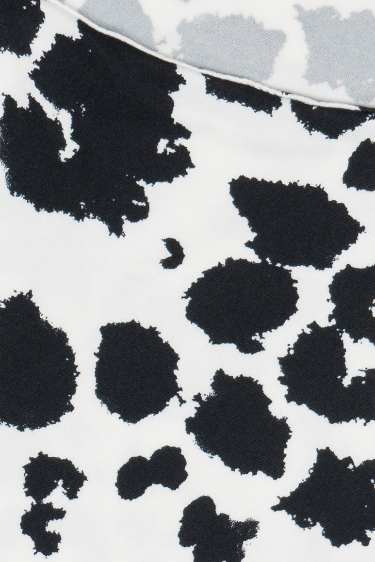 Cow Print Square Neck Top