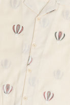Hot Air Balloon Embroidered Button Up Shirt