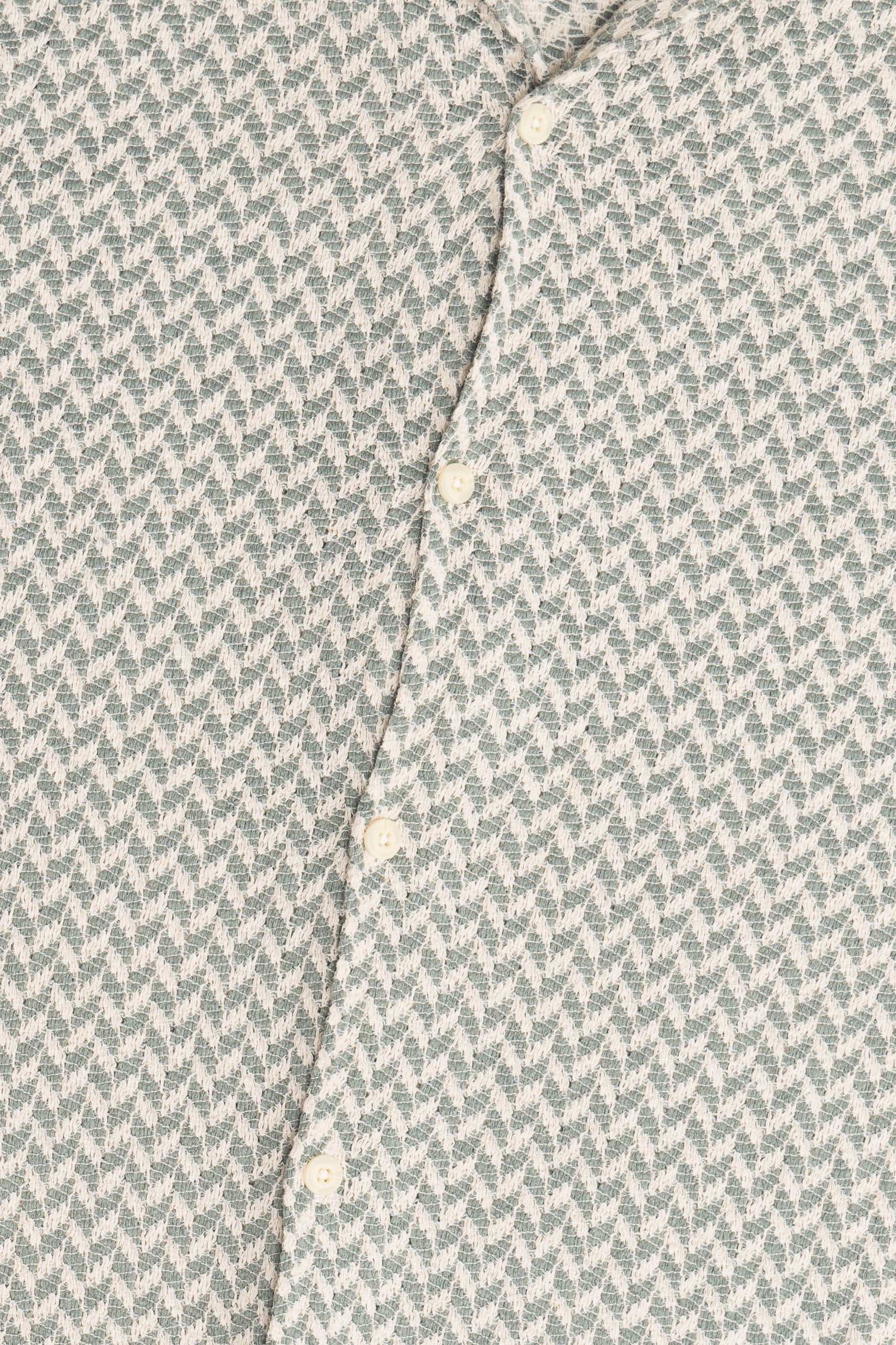 Zig Zag Woven Button Up Shirt