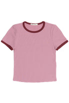 Scallop Edge Contrast Ringer Tee