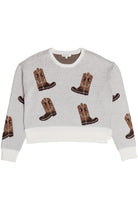 Knit Print Sweater